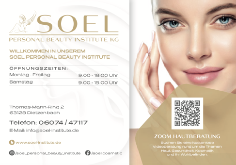 SOEL Personal Beauty Institute KG, Hautberatung