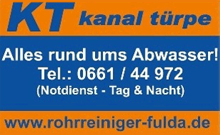 KT Kanal Türpe Rohrreinigung GmbH in Fulda - Logo